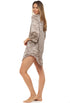 V-NECK BELL SLEEVE TUNIC - DUNE