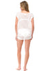 BOATNECK DRESS WITH SIDE SHIRRING BEACHWEAR - GOFRET