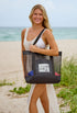 LOGO TOTE BAG WITH ZIPPER - LIGHTWEIGHT MESH