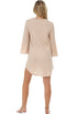 V-NECK BELL SLEEVE TUNIC - KRINKLE