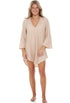 V-NECK BELL SLEEVE TUNIC - KRINKLE