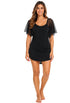 MESH DOLMAN SLEEVE BEACHWEAR TUNIC COVER-UP - MCO