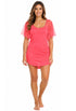 MESH DOLMAN SLEEVE BEACHWEAR TUNIC COVER-UP - MCO