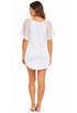 MESH DOLMAN SLEEVE BEACHWEAR TUNIC COVER-UP - MCO