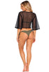 TIE-FRONT SHORT MESH BEACH TOP - MCO