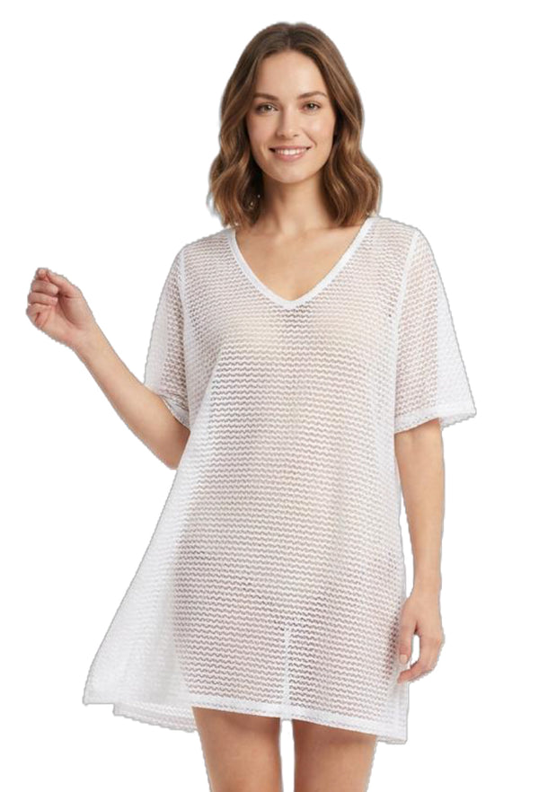 SHORT SLEEVE V NECK TUNIC - NAC