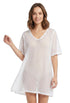 SHORT SLEEVE V NECK TUNIC - NAC