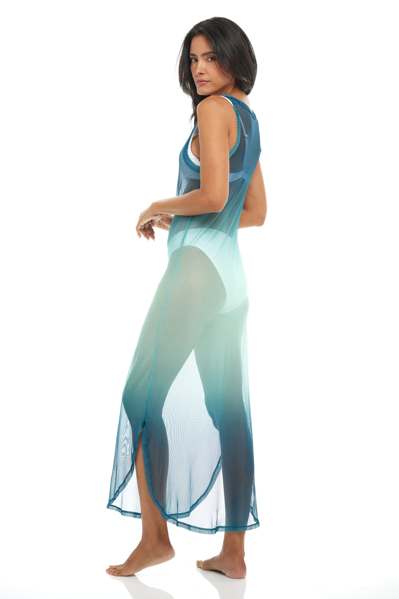 Ombre Maxi Dress - Ombre Power Mesh - Jordan Taylor Beachwear