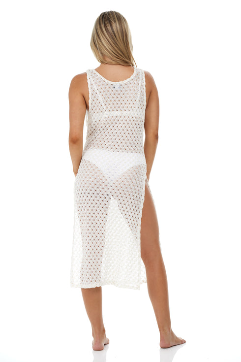 LONG DRESS W/SLIT - PYRITE SUN