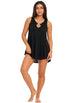 SLEEVELESS DRESS BEACHWEAR WITH RING DETAIL - RNG