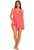 SLEEVELESS DRESS BEACHWEAR WITH RING DETAIL - RNG