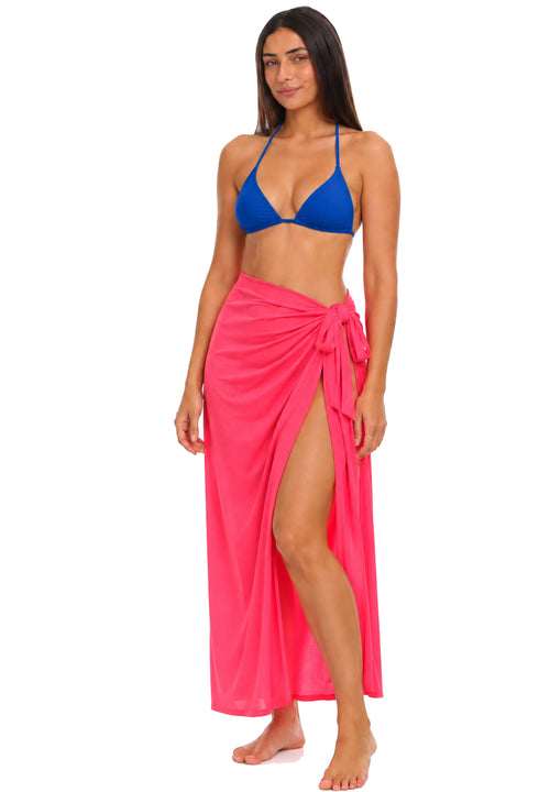 LONG DRESS BEACHWEAR WITH RING DETAIL - RNG