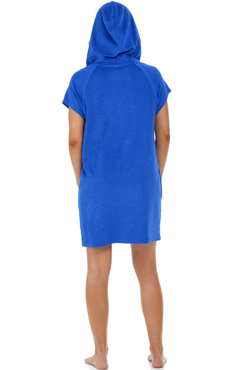 ZIP FRONT HOODIE W/ SEAM POCKETS - TERRY