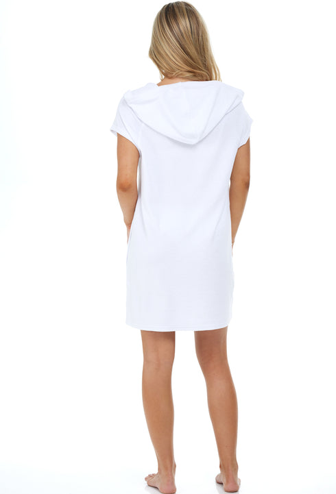 ZIP FRONT HOODIE W/ SEAM POCKETS - TERRY