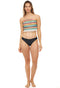BEACH COVER UP BANDEAU POM POM TOP - CONFETTI