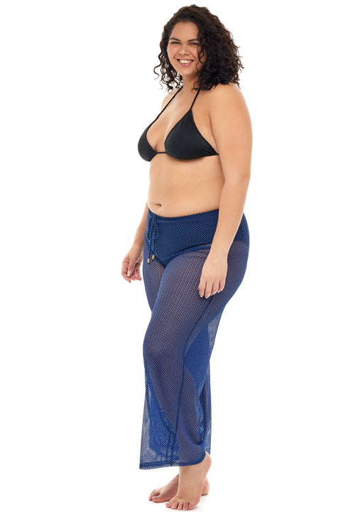 PULL ON PANT WITH MOCK DRAWSTRING - BONDI - PLUS SIZE