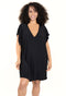 V-NECK TUNIC WITH BACK SLASHES - PLUS - Jordan Taylor Beachwear