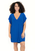 V-NECK TUNIC WITH BACK SLASHES - PLUS - Jordan Taylor Beachwear