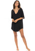 V-NECK BATWING SLEEVE WITH BACK DETAIL TUNIC - CUT OUT
