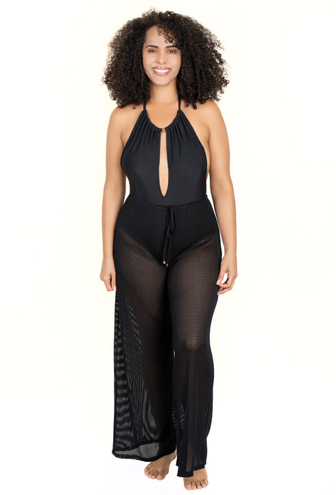 PULL ON PANT WITH MOCK DRAWSTRING - PLUS - Jordan Taylor Beachwear