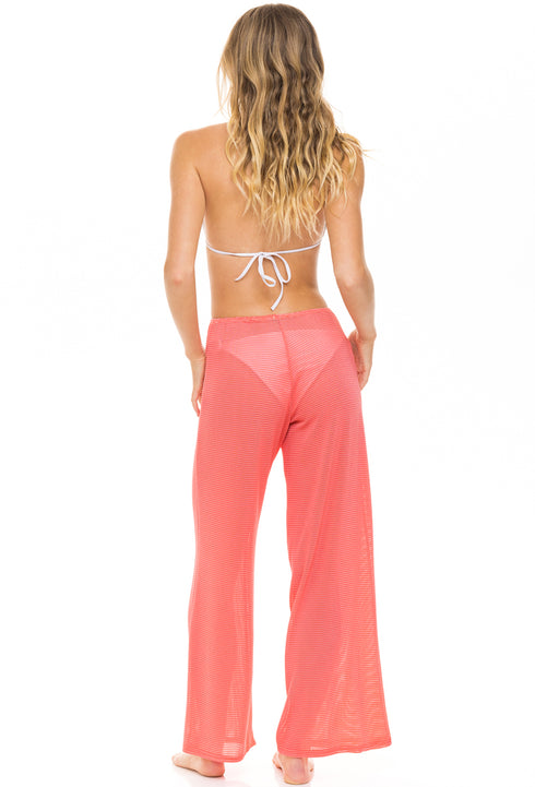 PULL ON PANT WITH MOCK DRAWSTRING - GOFRET