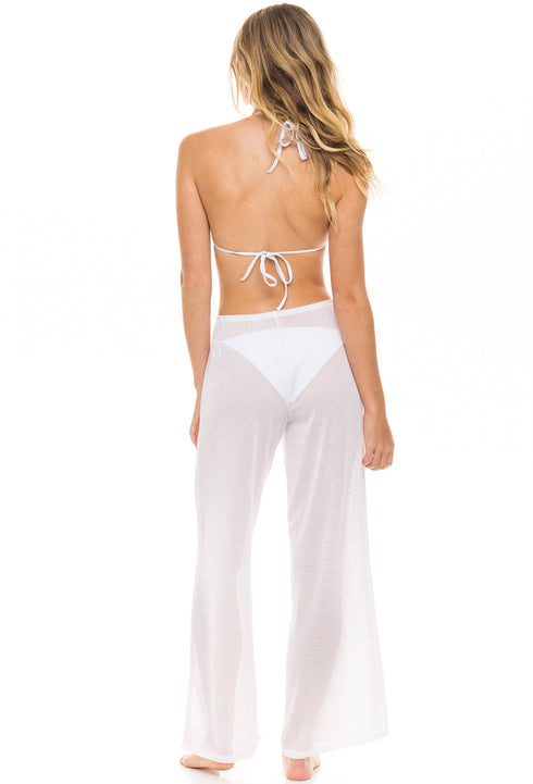 PULL ON PANT WITH MOCK DRAWSTRING - GOFRET