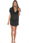 SHORT SLEEVE TUNIC WITH HOODIE - GOFRET