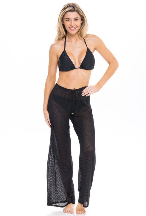 PULL ON PANT WITH MOCK DRAWSTRING - GOFRET