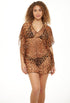 V-NECK KAFTAN - ANIMAL PRINT