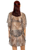V-NECK KAFTAN - ANIMAL PRINT