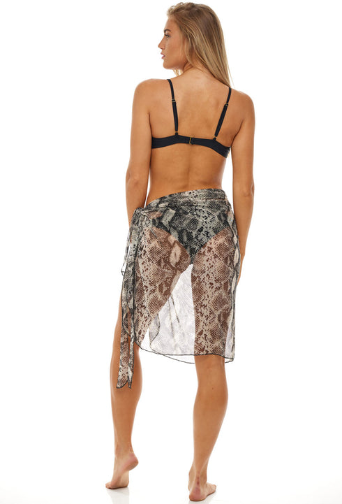 LONG PAREO - ANIMAL PRINT