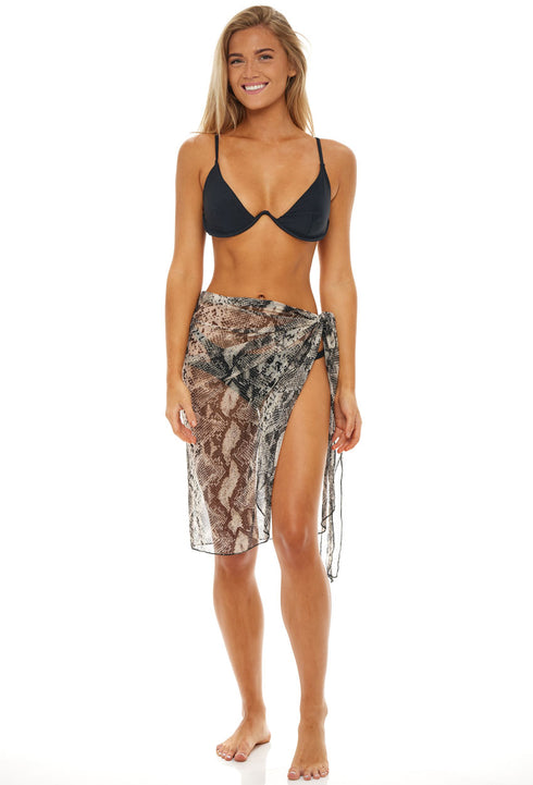 LONG PAREO - ANIMAL PRINT