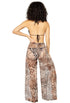 HAREM PANT WITH TIE BELT - ANIMAL PRINT