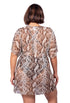V NECK DOLMAN SLEEVES TUNIC SKIN PRINT - MOREMI