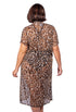 LONG DUSTER WITH TIE SKIN PRINT - MOREMI