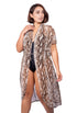 LONG DUSTER WITH TIE SKIN PRINT - MOREMI