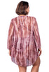 V-NECK BELL SLEEVE TUNIC - TIE DYE