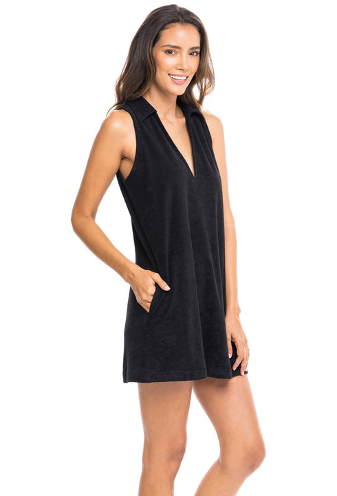 SLEEVELESS TENNIS DRESS - TERRY